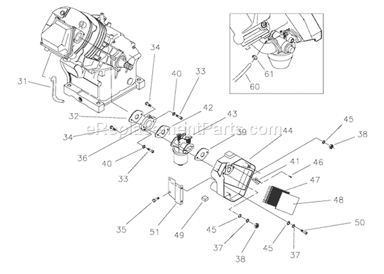 Page B Diagram and Parts List for 1020-1  Briggs and Stratton Generator
